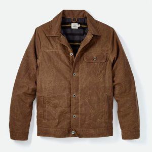 Flint and Tinder Flannel-lined Waxed Trucker Jacket